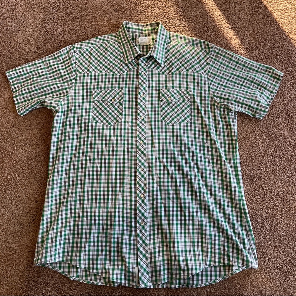 Wrangler peal snap short sleeve